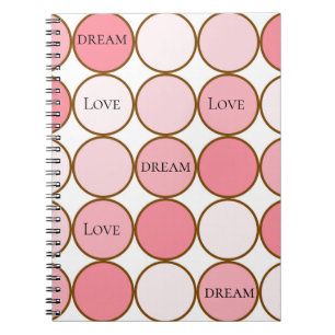 Carnet Taches de roseur rose rêve d'amour