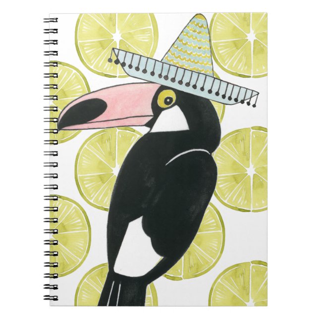 Carnet Taco à propos d'amour | Toucan Sombrero (Devant)