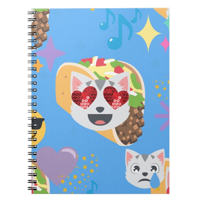 Carnet taco cat emoji (Devant)