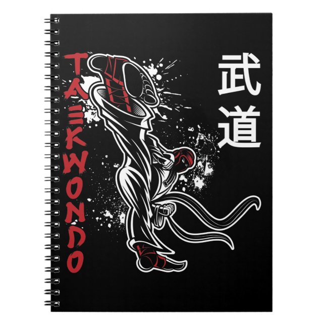 Carnet Taekwondo Kick Martial Arts (Devant)