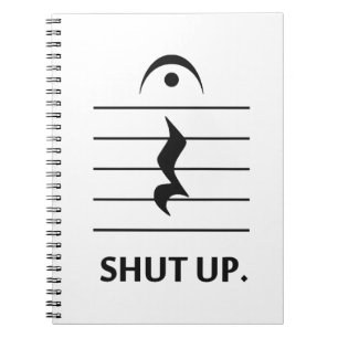 Carnet Tais-toi par la notation musicale