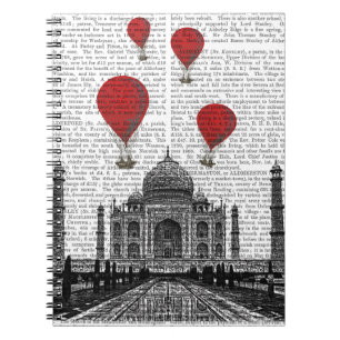 Carnet Taj Mahal et Red Hot Air Balloons