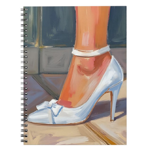 Carnet Talons Blancs de Mariée Peinture de Mariage (Devant)