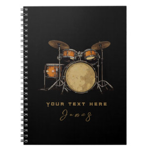 Carnet Tambour Vintage à tambour personnalisé non