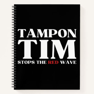 Carnet Tampon Tim Arrêtera La Vague Rouge-Tim Walz 2024