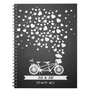 Carnet tandem en bois de planificateur de livre