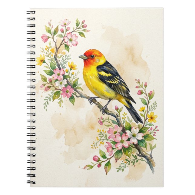 Carnet Tangara à tête rouge (Devant)