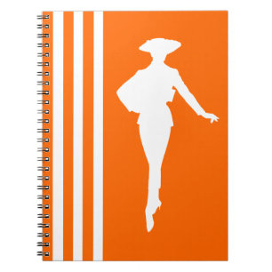 Carnet Tangerine Grandes Modernes avec Silhouette Mode