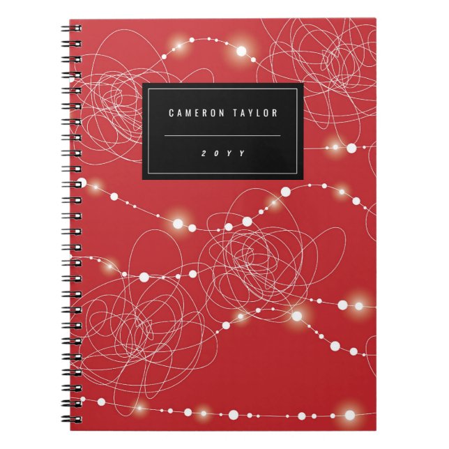 Carnet Tangled Bright Fairy Lights Glow Holiday Notebook (Devant)
