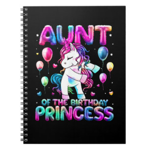Carnet Tante de l'Anniversaire Princesse Fille Flossing U