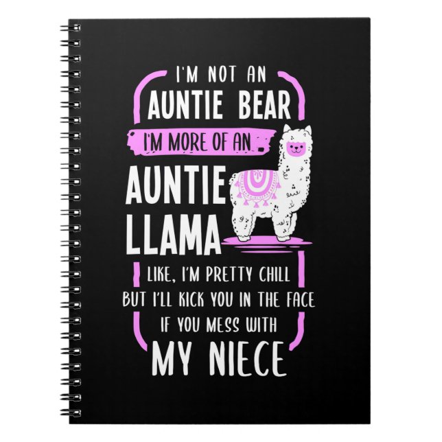 Carnet Tante Llama (Devant)
