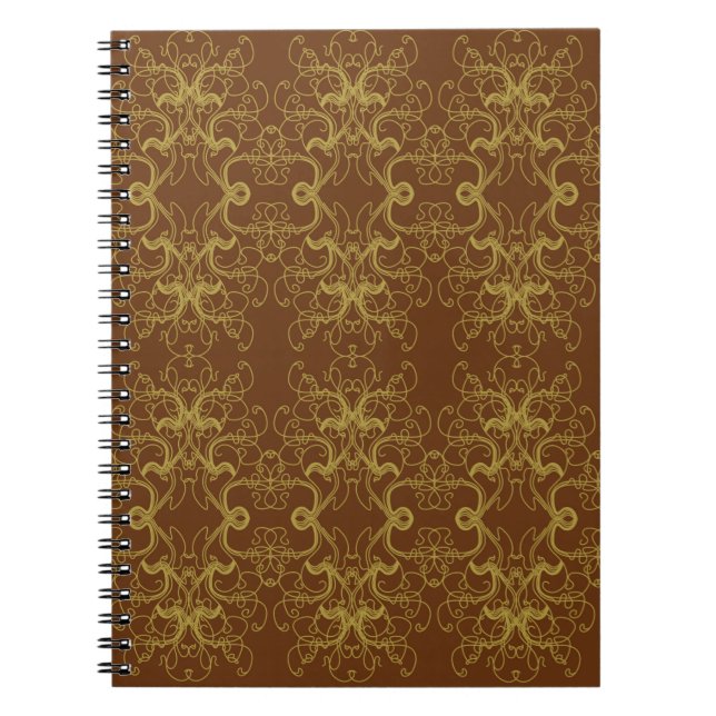 Carnet Tapete - Illustration de style baroque Vintage (Devant)