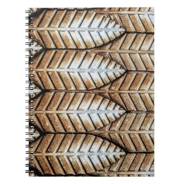 Carnet Tapis de la zone d'accent feuille Brown (Devant)