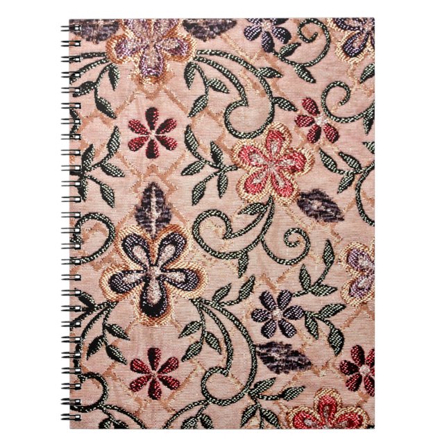 Carnet Tapis oriental à fleurs (Devant)