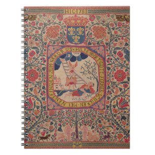 Carnet Tapis tricoté à la main dépeignant le rêve de