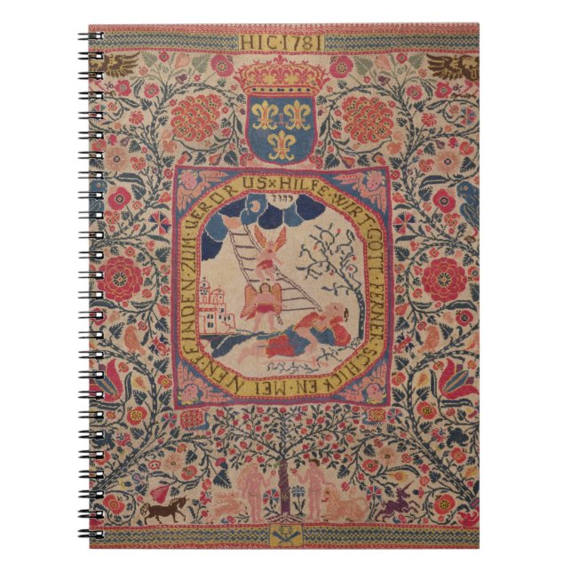 Carnet Tapis tricoté à la main dépeignant le rêve de (Devant)