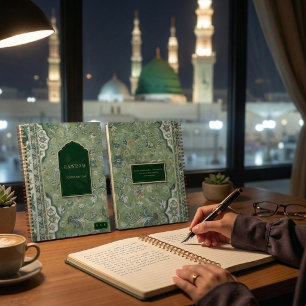 Carnet Tapis vert de la Rawdah de Madinah islamique