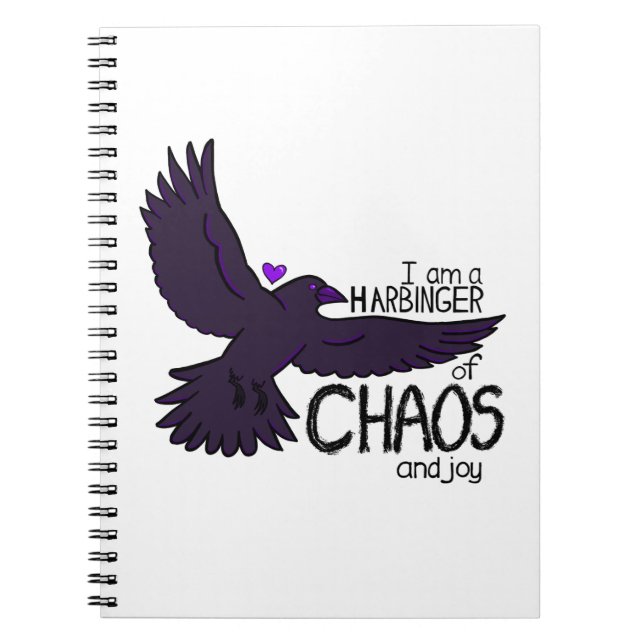 Carnet Tapisserie Corbeau du Chaos (Devant)