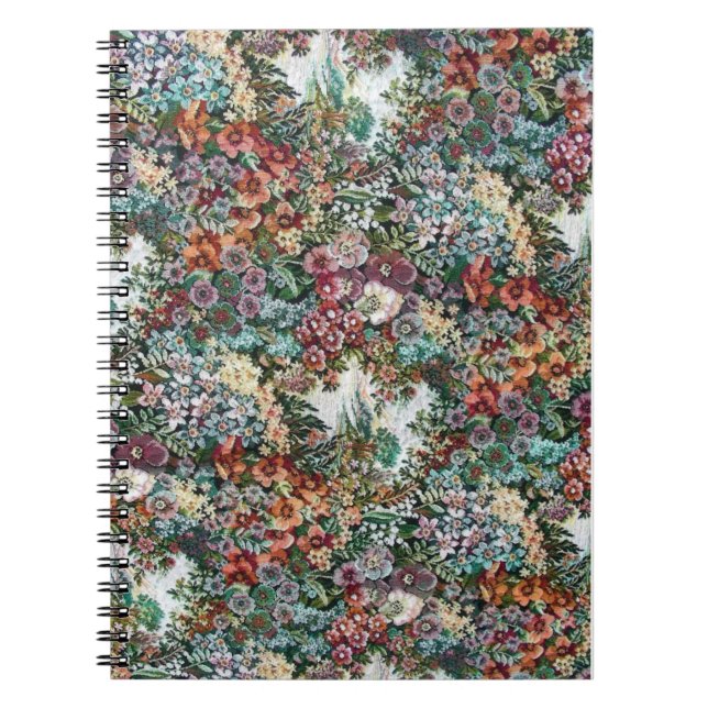 Carnet Tapisserie florale (Devant)