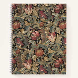 Carnet Tapisserie florale Vintage riche Brocade Damask 19