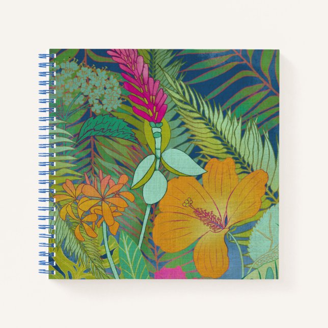 Carnet Tapisserie tropicale II (Devant)