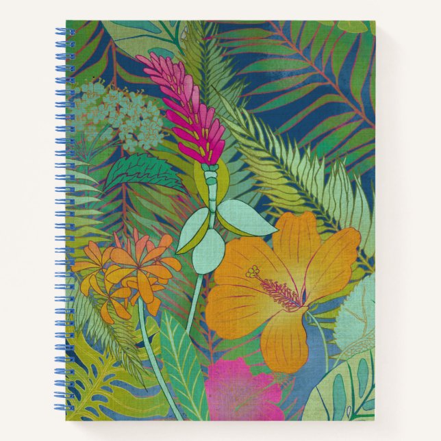 Carnet Tapisserie tropicale II (Devant)