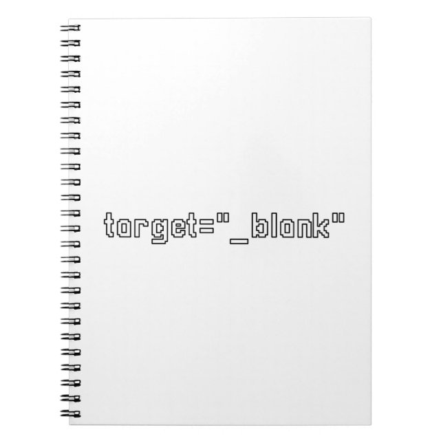 Carnet target="_blank" Programmer (Devant)
