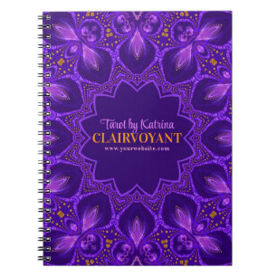 Carnet Tarot de la Déesse Clairvoyante Bohème Violette