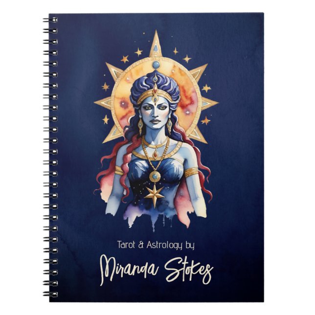 Carnet Tarot de la Déesse Stellaire Céleste Inanna Mystiq (Devant)