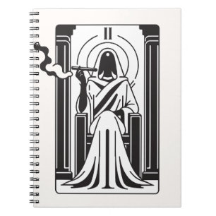 Carnet Tarot High Prestess Weight Fumer Occulte