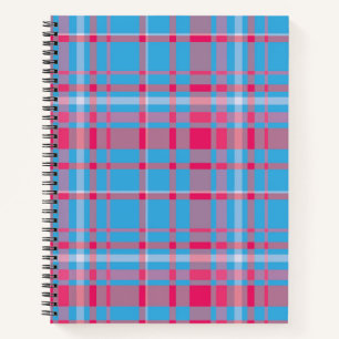 Carnet Tartan bleu et rouge