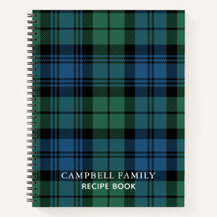 Carnet Tartan Campbell Carreaux Rustique Recette Traditio