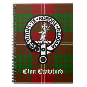 Carnet Tartan Clan Crawford Crest