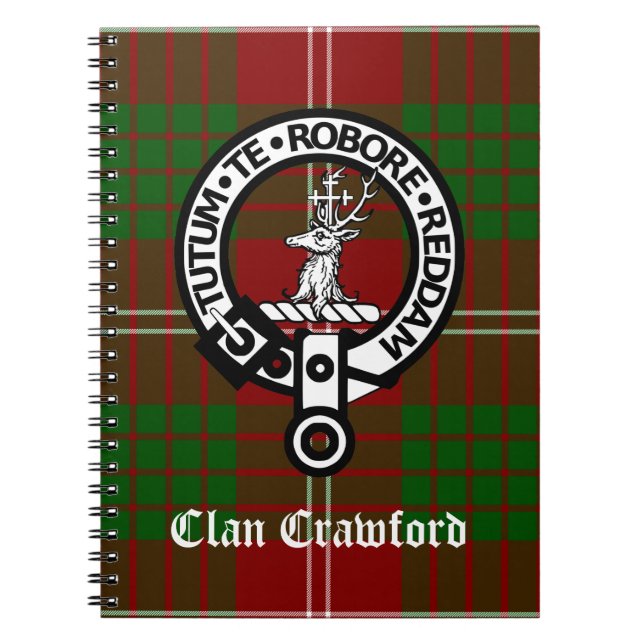 Carnet Tartan Clan Crawford Crest (Devant)