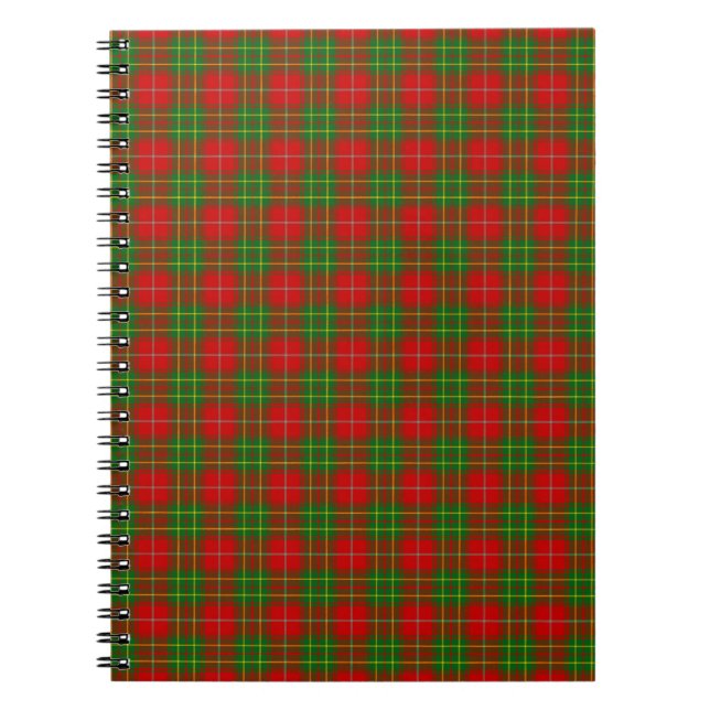 Carnet Tartan de Burnett de clan (Devant)