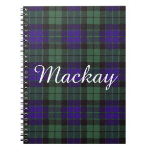 Carnet Tartan d'écossais de plaid de clan de Mackay