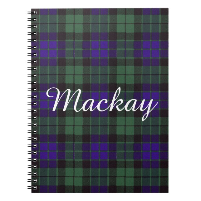Carnet Tartan d'écossais de plaid de clan de Mackay (Devant)