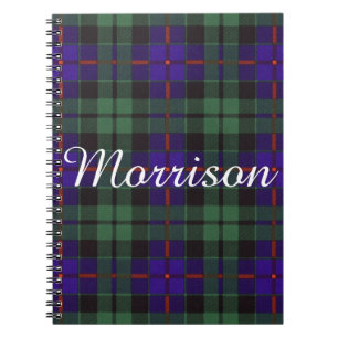 Carnet Tartan d'écossais de plaid de clan de Morrison