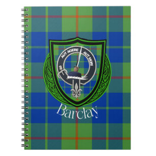 Carnet Tartan et blason du clan écossais Barclay