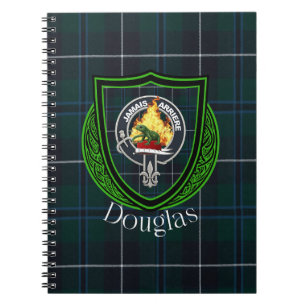 Carnet Tartan et blason du clan écossais Douglas