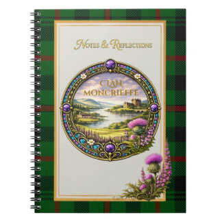 Carnet Tartan et blason du clan écossais Moncrieffe