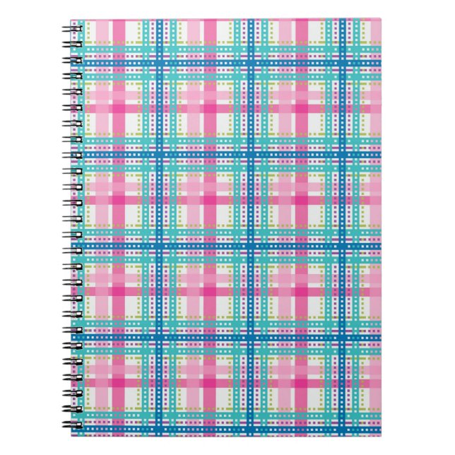 Carnet Tartan, motif de plaid (Devant)