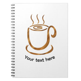 Carnet Tasse fumante Java | Café et thé en bois incurvé