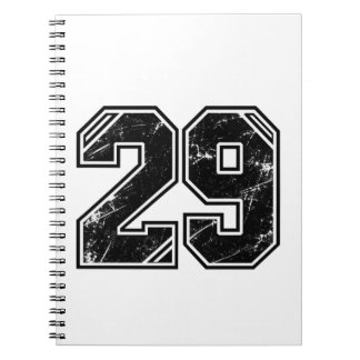 Carnet Tasse Latte Graphique Sportive Numéro 29 Varsity R