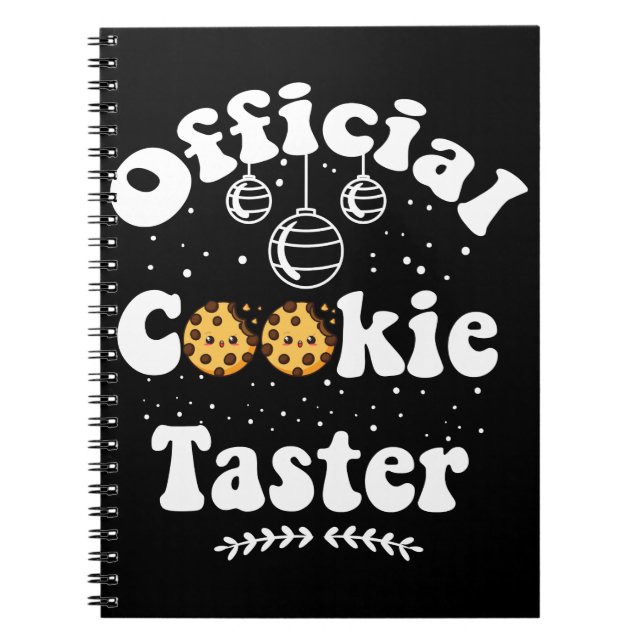 Carnet Tasteur de biscuits officiel Amoureux des biscuits (Devant)