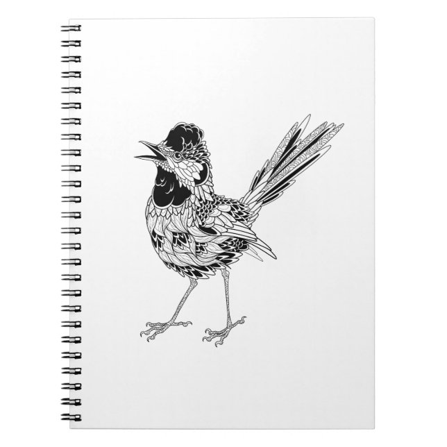 Carnet Tatouage d'oiseau (Devant)