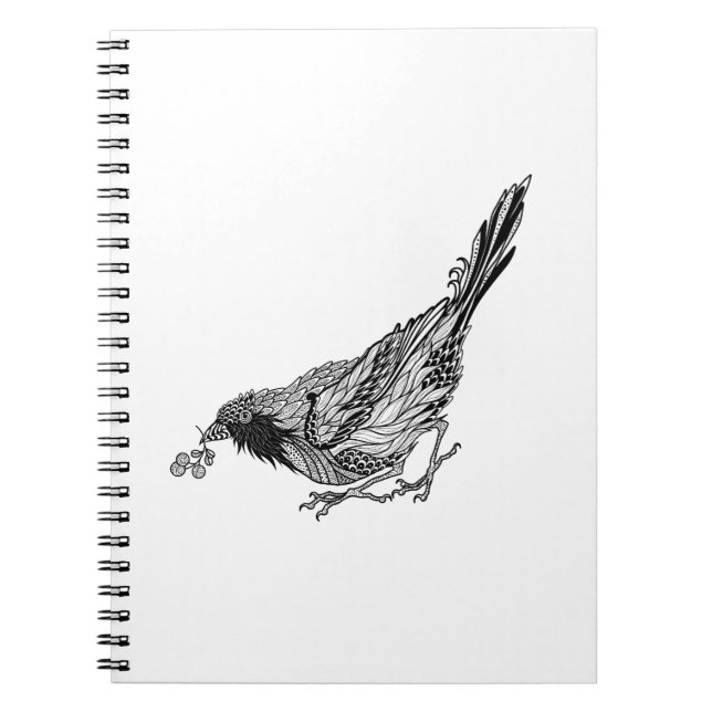 Carnet Tatouage d'oiseau (Devant)