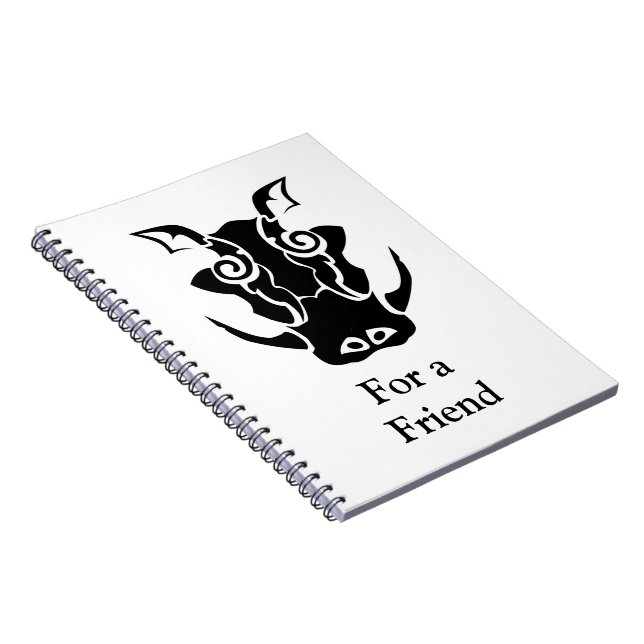 Carnet Tatouage Tribal Style Tête de caisse (Côté Droit)
