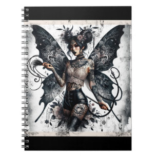 Carnet Tatouages de fées gothiques asiatiques de beauté s