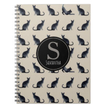 Taupe et Aquarelle Amoureux des chats noir